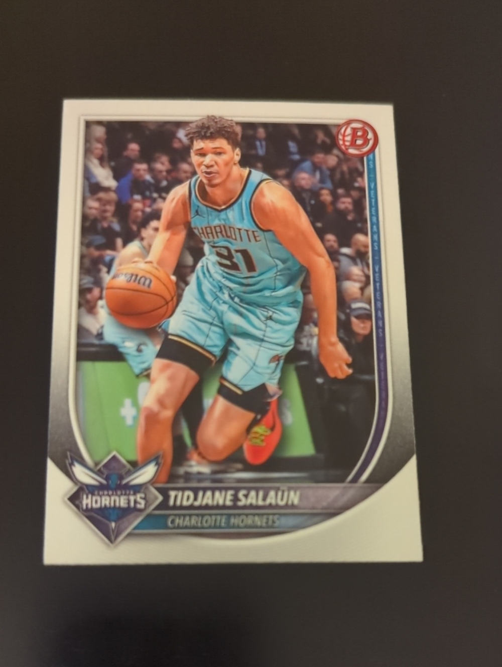 2025-26 Topps Bowman Tidjane Salaun #169 Charlotte Hornets Rookie RC